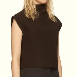 NWT Amomento Brown Polyester Vest